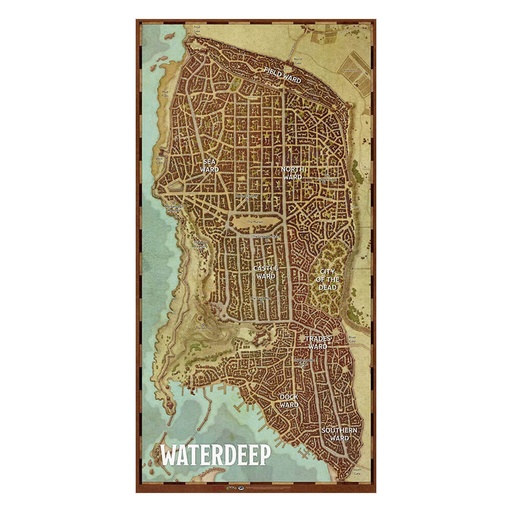 [LP1FYZB01] D&D Waterdeep Map Game Mat