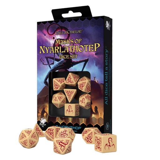 [LP1GKEK01] Q Workshop Call of Cthulhu Masks Nyarlathotep Dice Set of 7