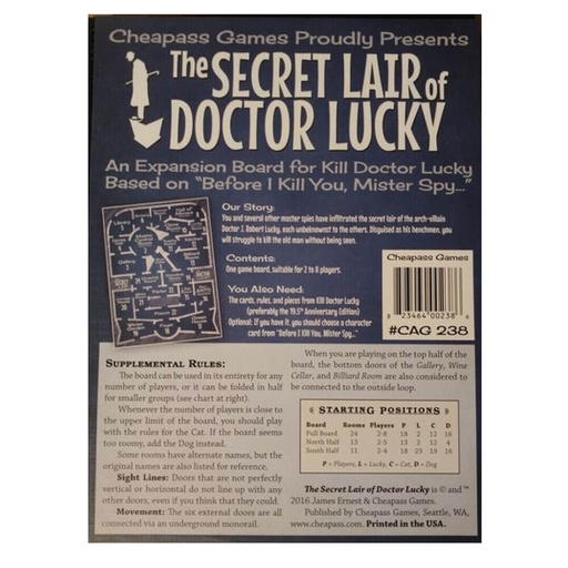 [LP1ONLU01] The Secret Lair of Doctor Lucky Board Game