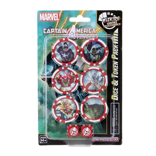 [LP1PQRO01] Marvel Captain America and the Avengers Dice and Token Pack