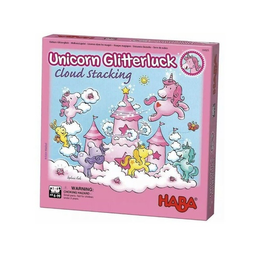 [LP1FGZB01] Unicorn Glitterluck Cloud Stacking Board Game