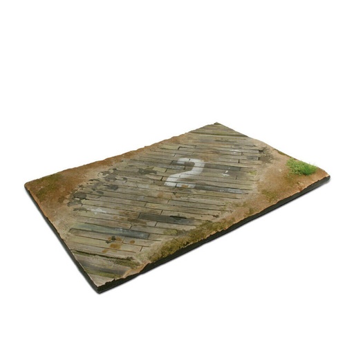 [LP1KEQF01] Vallejo Scenics Bases 1/35 Wooden Airfield Diorama Base