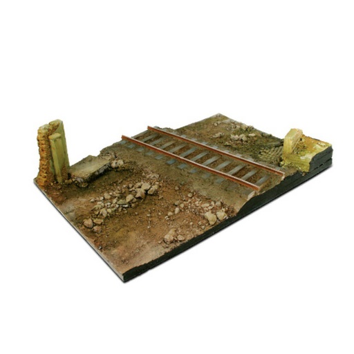 [LP1SFWU01] Vallejo Scenics Bases 1/35 Country Road Cross Diorama Base
