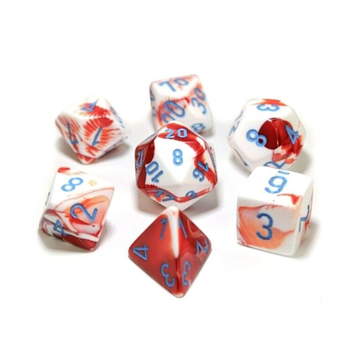 [LP1FFLL01] CHX 30022 Gemini Red-White/Blue 7-Die Set