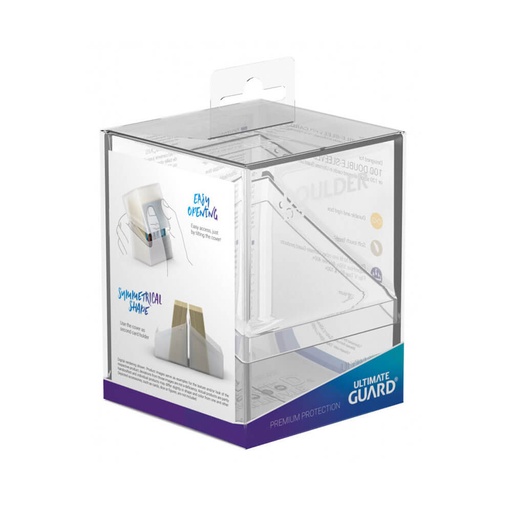 [LP1YWKW01] Ultimate Guard Boulder Standard Size Clear Deck Box