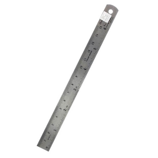 [LP1URIQ01] Vallejo Hobby Tools Steel Rule (150mm)