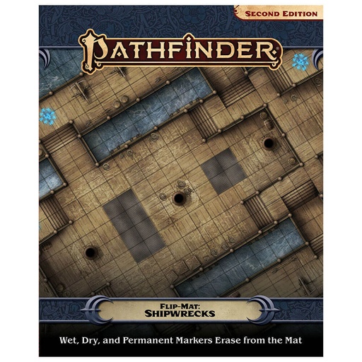 [LP1HSXT01] Pathfinder Accessories Flip-Mat Shipwrecks Roleplaying Game
