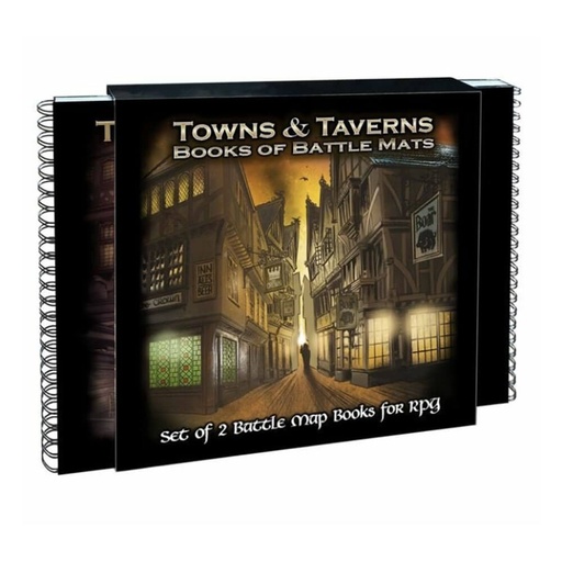 [LP1MAMX01] Books of Battle Mats Towns & Taverns Roleplaying Game