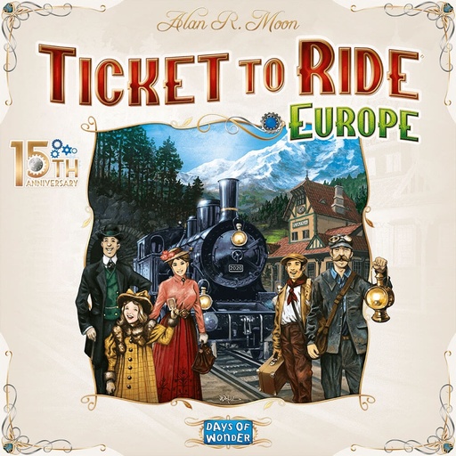 [LP1BMIW01] Ticket to Ride Europe 15th Anniversary Edition Board Game