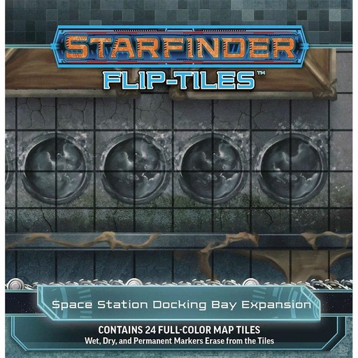 [LP1DNCC01] Starfinder RPG Flip Tiles Space Station Docking Bay Exp