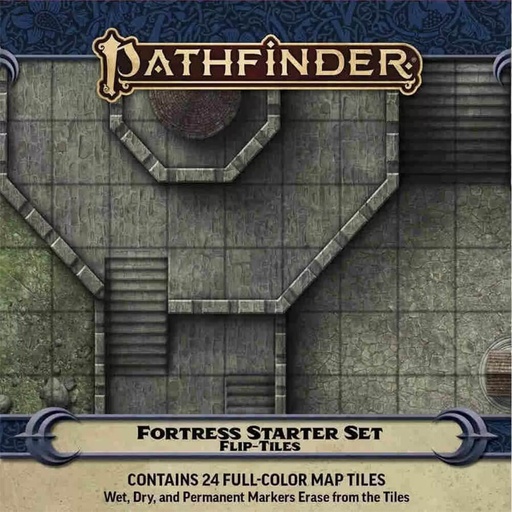 [LP1HQOI01] Pathfinder Accessories Flip Tiles Fortress Starter Set