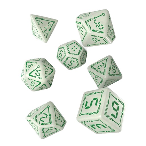 [LP1IHXO01] Q Workshop "Digital" Glowing Dice Set of 7