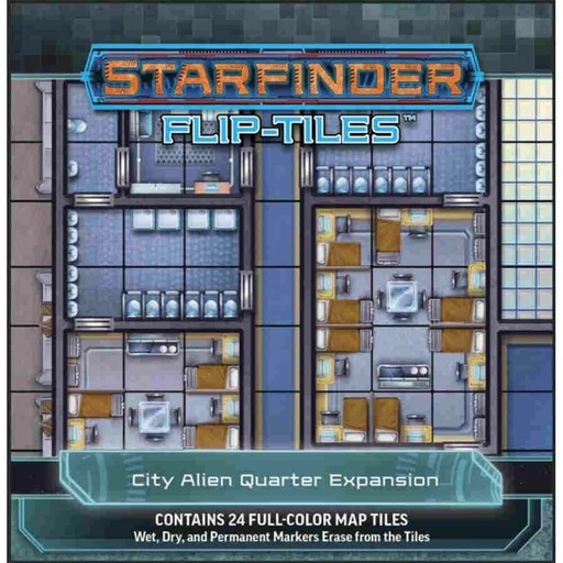 [LP1AZVY01] Starfinder RPG Flip Tiles City Alien Quarter Expansion