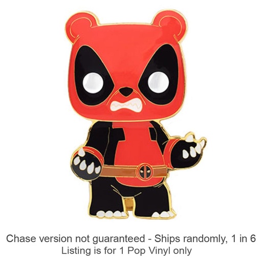 [IC8JPFA01] Deadpool Pandapool 4" Pop! Enamel Pin Chase Ships 1 in 6