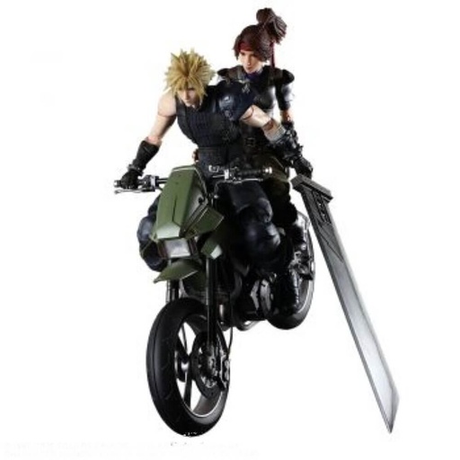 [IC8ERCU01] FFVII Jessie, Cloud & Motorcycle Play Arts Action Figure
