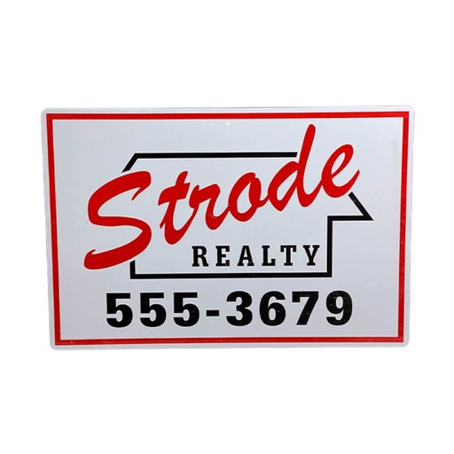 [IC8AUFN01] Halloween (1978) Strode Realty Metal Sign