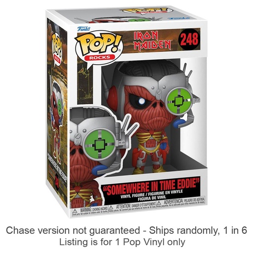 [IC8KBAC01] Eddie Somewhere in Time Pop! Vinyl Chase Ships 1 in 6