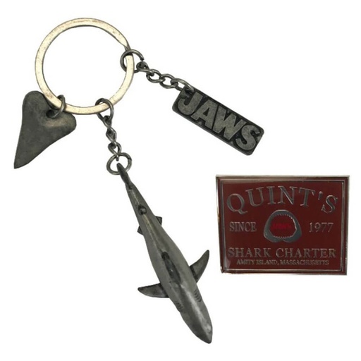 [IC8SKKX01] Jaws CHS Keychain & Pin Set