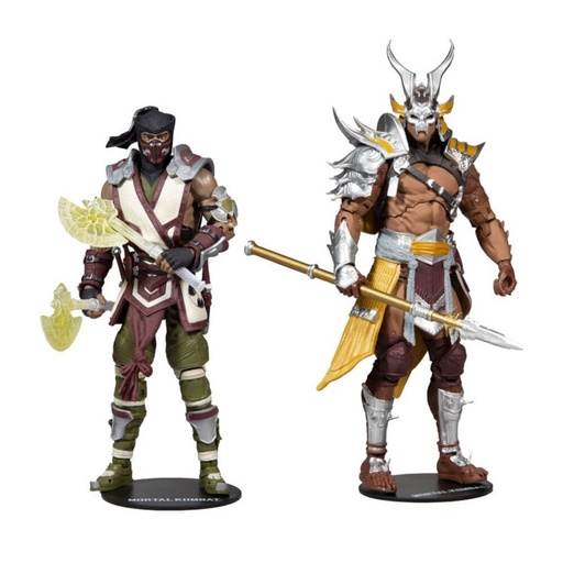 [IC8JKQU01] Mortal Kombat Sub-Zero vs Shao Khan 7" Action Figure 2pk