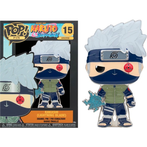 [IC8VDUM01] Shippuden Kakashi with Lightning Blades 4" Pop! Enamel Pin