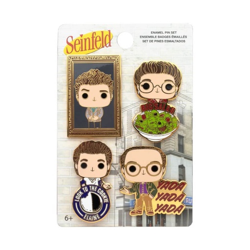 [IC8JXVB01] Seinfeld Pop! Enamel Pin 4pk