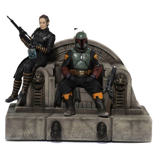 [IC8CXMZ01] Quantum Mechanix Boba Fett & Fennec Shand on Throne Deluxe 1:10 Statue