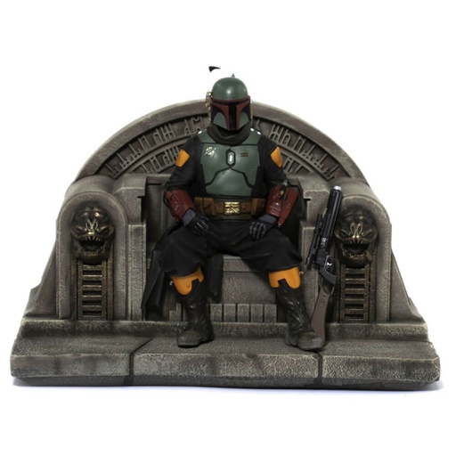 [IC8JQHC01] The Mandalorian Boba Fett on Throne Deluxe 1:10 Scale Statue
