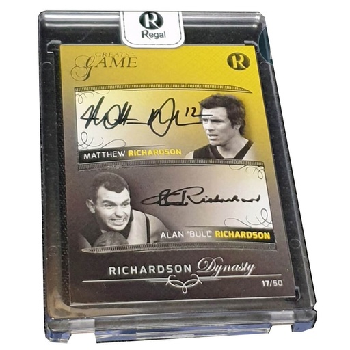 [IC8YACD01] Aussie Rules Greats of the Game Dynasty Richardson Sign Card
