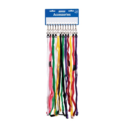 [WS1JIBI01] Kevron Card Breakaway Lanyards Assorted Colour (12pk)