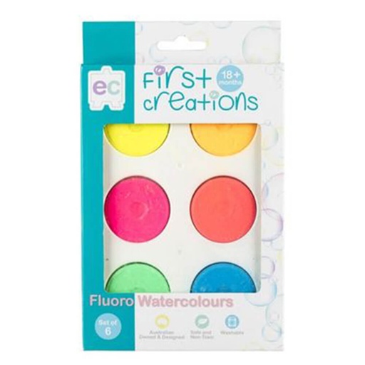 [WS1ZQWD01] First Creations Watecolor Paint Flouro (6/set)