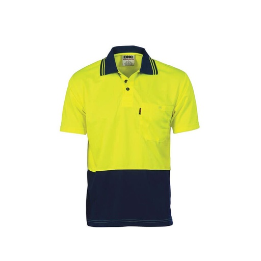 [WS1FBPA01] Zions Day Use Safety Shirt XL (Fluoro Yellow/Navy)