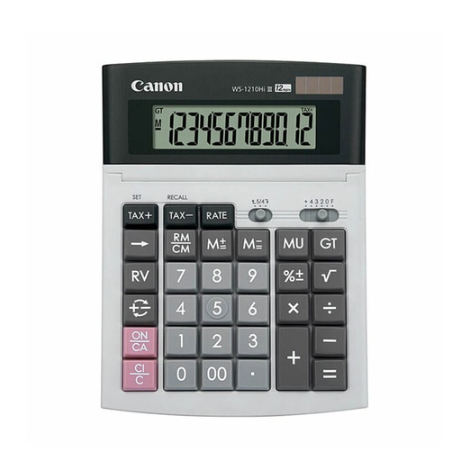 [WS1XSOW01] Canon Desktop Dual Power Calculator (WS1210TIII)
