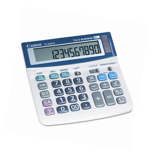 [WS1WLEC01] Canon Tax Desktop Dual Power Calculator