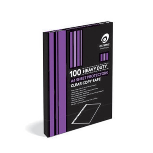 [WS1HMHG01] Olympic Copysafe Heavy-duty Sheet Protectors A4 (100pk)