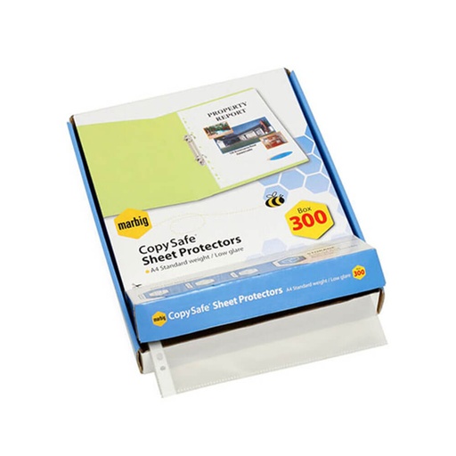 [WS1BBNY01] Marbig Copysafe Sheet Protectors A4 (300pk)