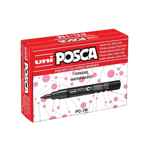 [WS1YLQN01] Uni Posca Poly Bullet Tip Marker 0.7mm Assorted (12pk)