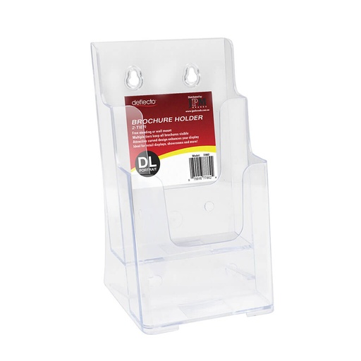[WS1UKGK01] Deflecto 2 Compartment Brochure Holder