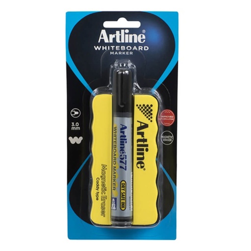 [WS1XFAE01] Artline Whiteboard Marker & Magnetic Eraser Caddy