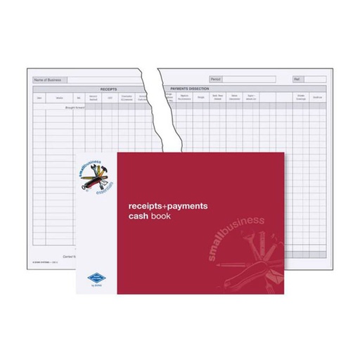 [WS1VPXR01] Zions Small Business Receipts & Payments Cash Book (A4)