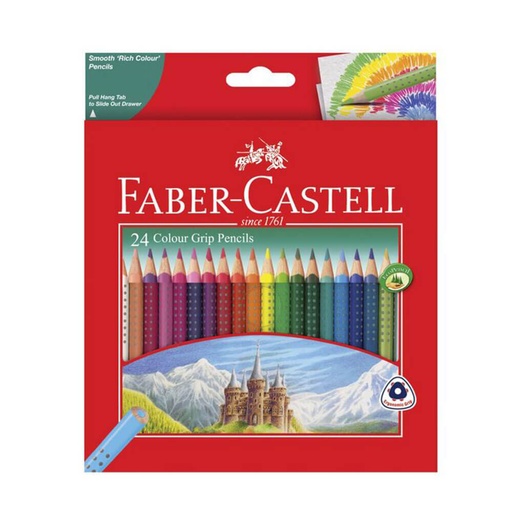 [WS1CALG01] Faber-Castell Dot Grip Triangle Coloured Pencil (24pk)