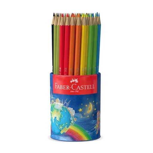 [WS1AKCS01] Faber-Castell Classic Tin Cup Coloured Pencil Assorted 72pk