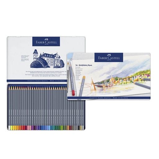 [WS1QJOH01] Faber-Castell Goldfaber Watercolour Pencil (Tin of 36)