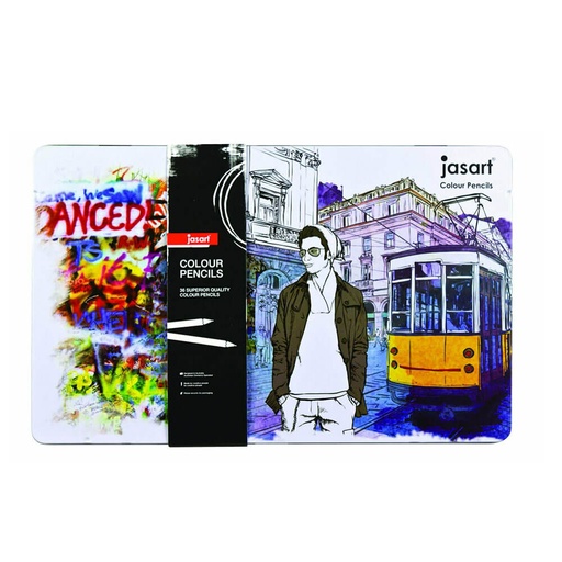 [WS1DODJ01] Jasart Designer Colour Pencil (Tin of 36)
