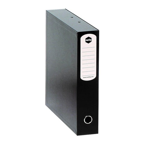 [WS1BRSN01] Marbig Heavy-duty Box File Foolscap Black (75mm)