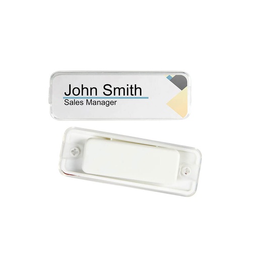 [WS1BRNN01] Rexel Clear Magnetic Closure ID Name Badge (3pk)