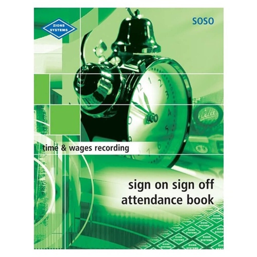 [WS1OIUC01] Zions Sign-On Sign-Off Attendance Book (SOSO)