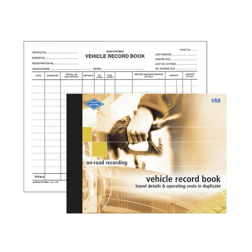 [WS1NWLH01] Zions Vehicle Record Book