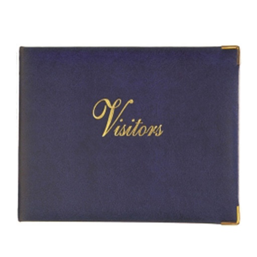 [WS1YBON01] Zions General Purpose Visitors Book Black (129pages)