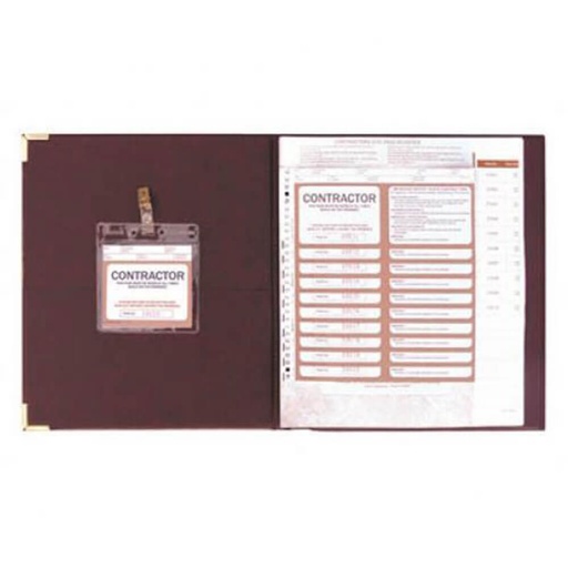 [WS1KXST01] Zions Contractors Visitor Register with Site Pass