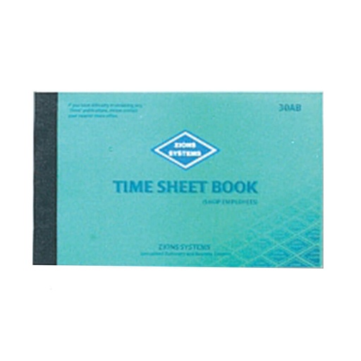 [WS1RDVX01] Zions Shop Time Sheet